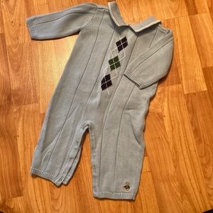 Janie and Jack Boy Sweater One Piece (3 - 6 month)